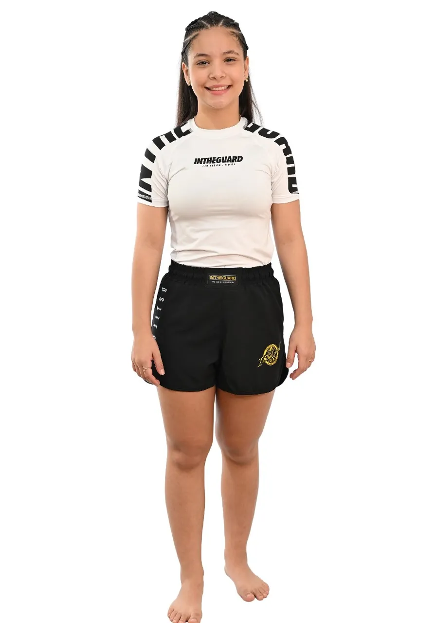 Rash Guard Infantil Cores Faixas Branca