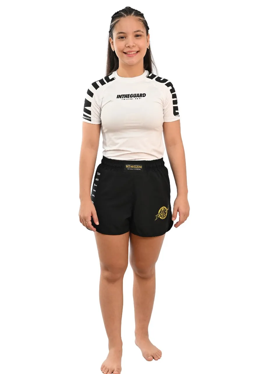 Rash Guard Infantil Cores Faixas Branca