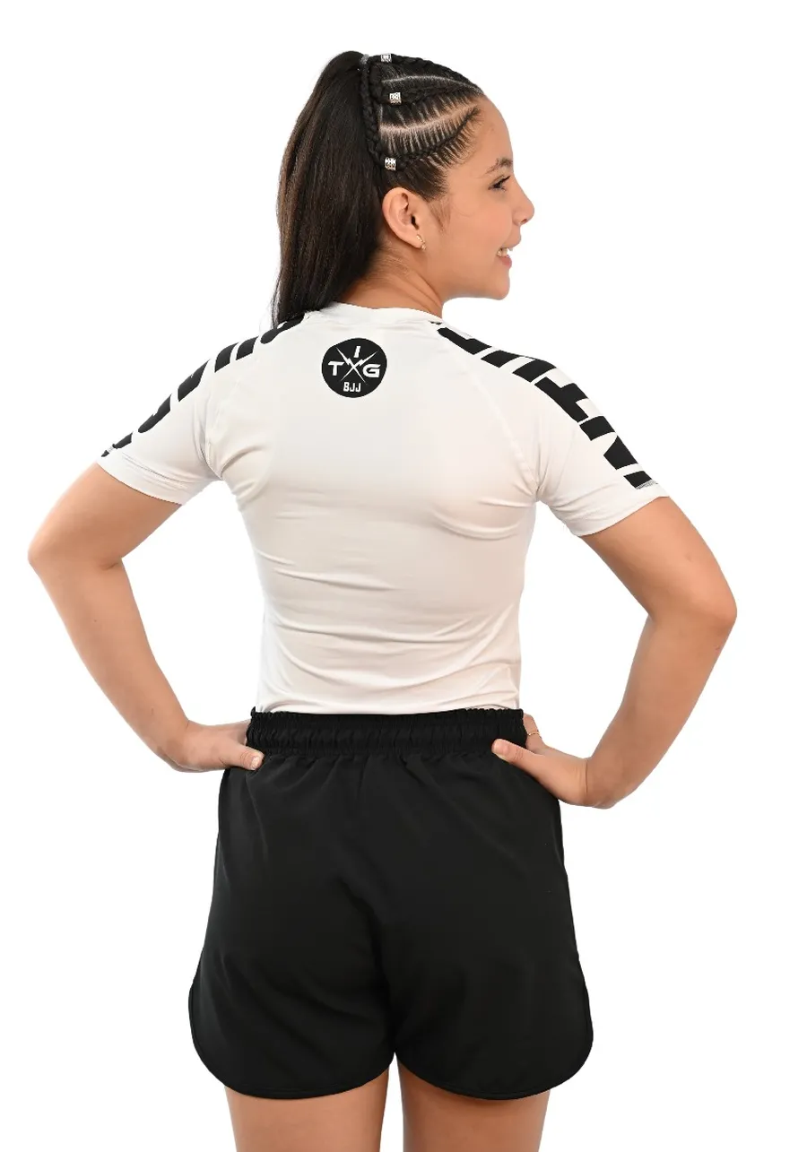 Rash Guard Infantil Cores Faixas Branca