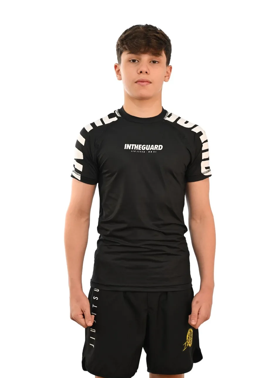 Rash Guard Infantil Cores Faixas Preta