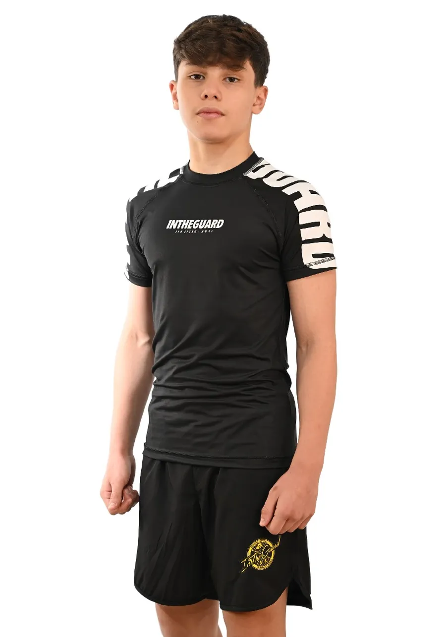 Rash Guard Infantil Cores Faixas Preta