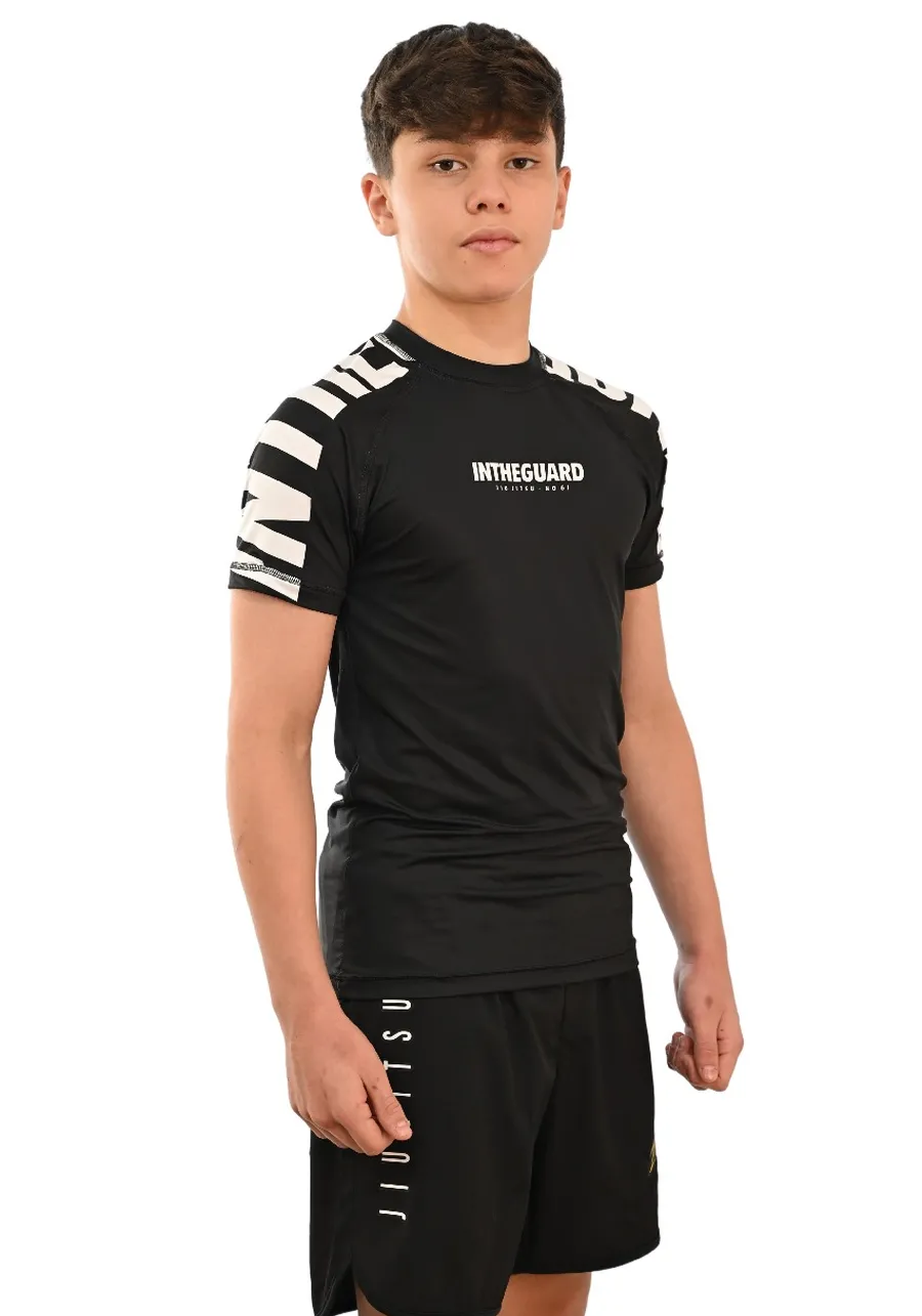 Rash Guard Infantil Cores Faixas Preta