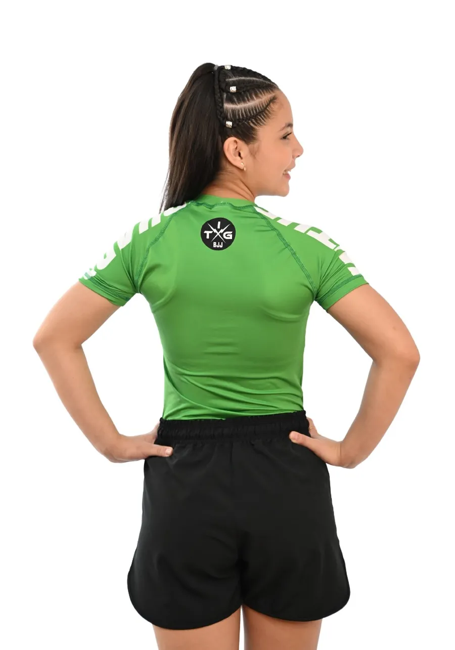 Rash Guard Infantil Cores Faixas Verde