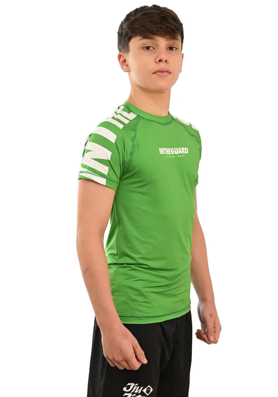 Rash Guard Infantil Cores Faixas Verde