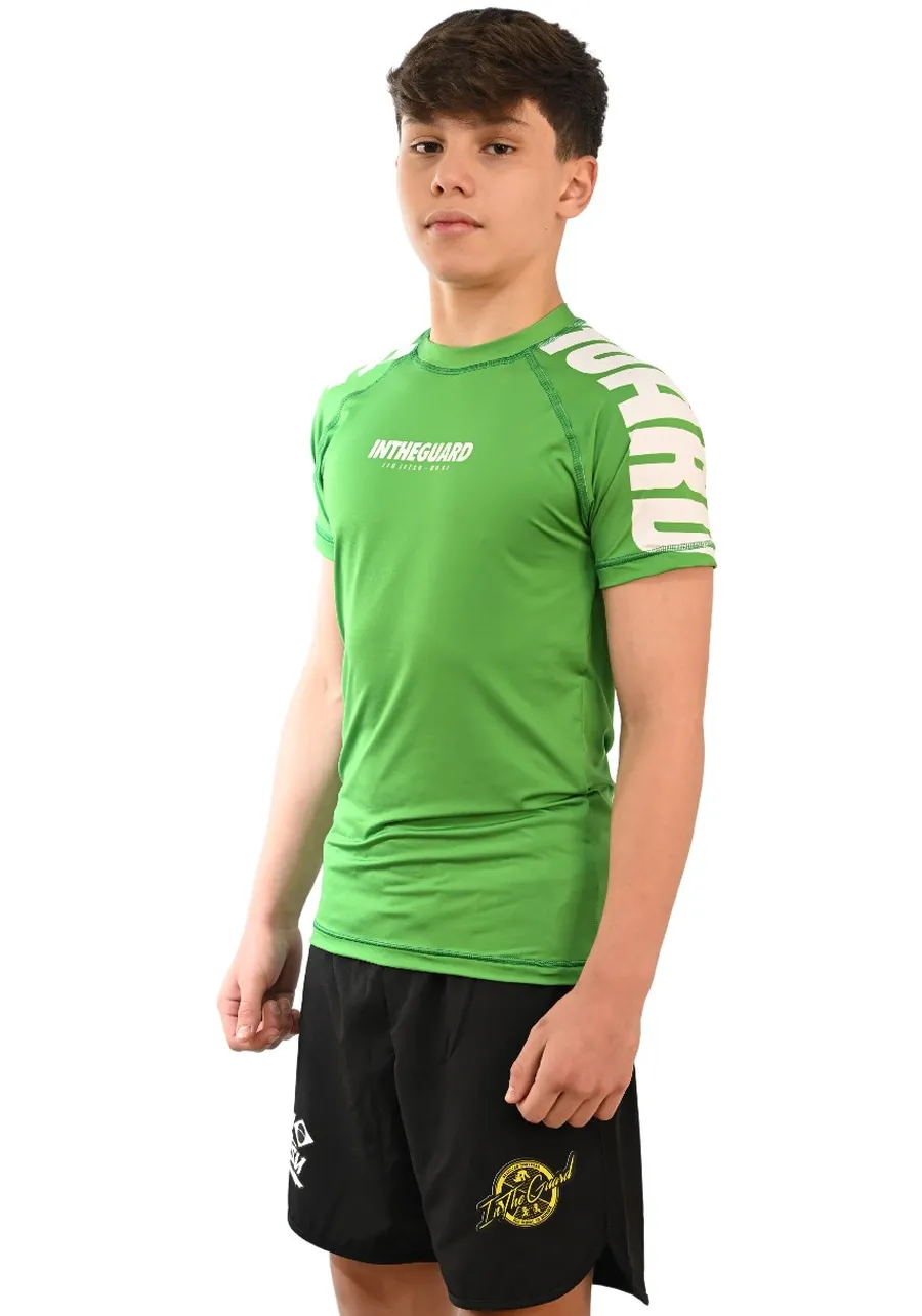 Rash Guard Infantil Cores Faixas Verde