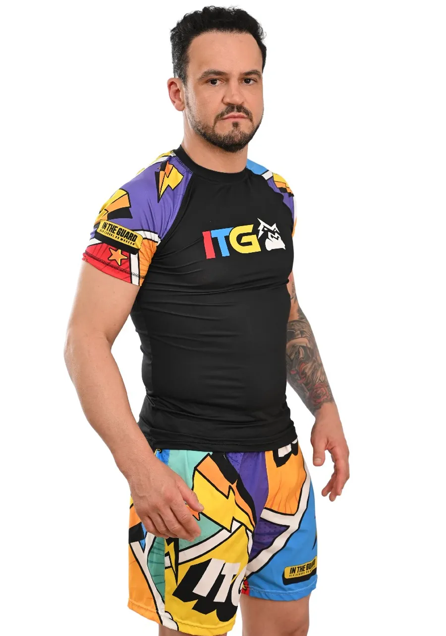 Rash Guard Masculina Colors Preta