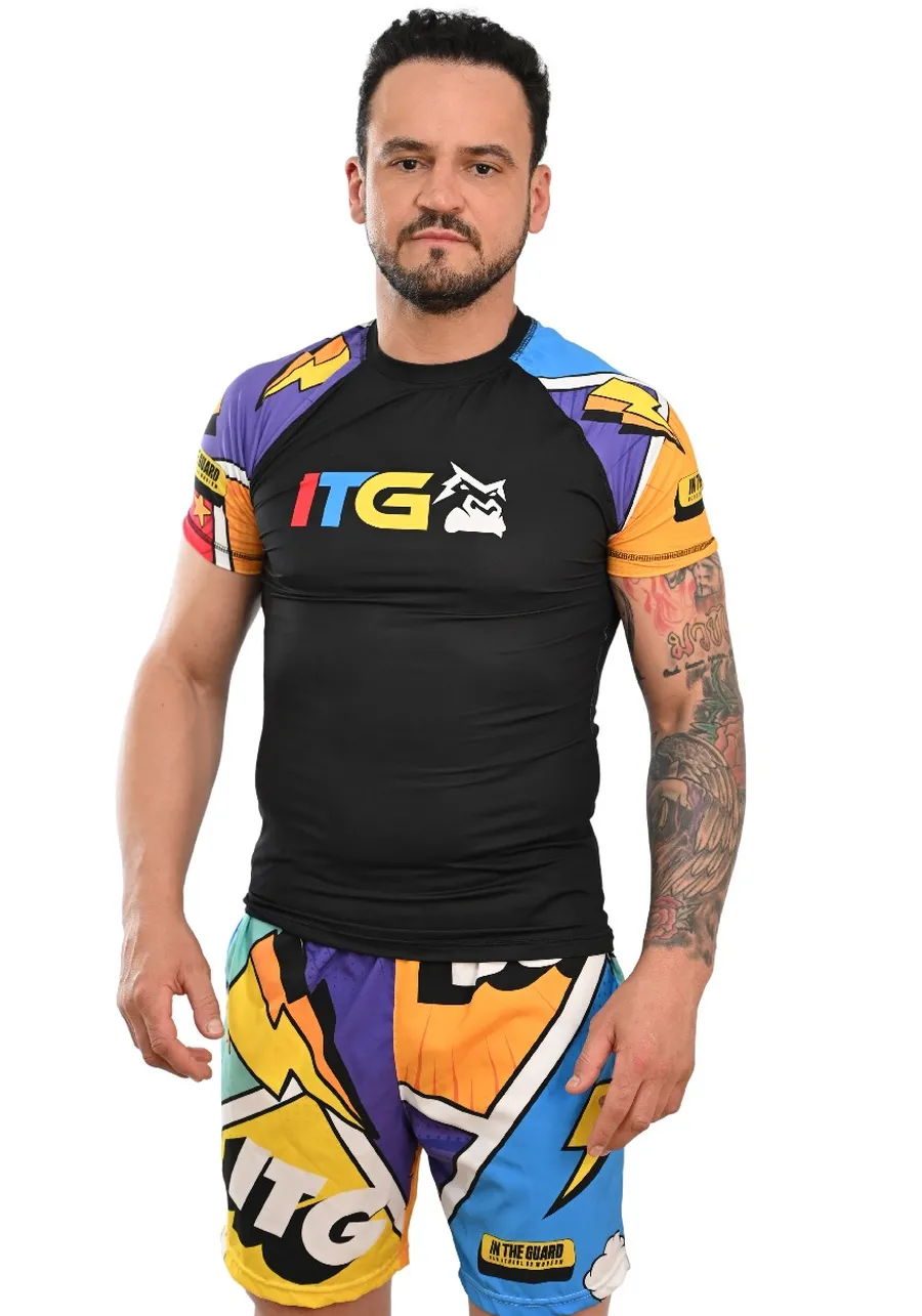 Rash Guard Masculina Colors Preta