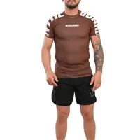 Rash Guard Masculina Cores Faixas Marrom - imagem 1