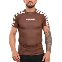 Rash Guard Masculina Cores Faixas Marrom - imagem 3