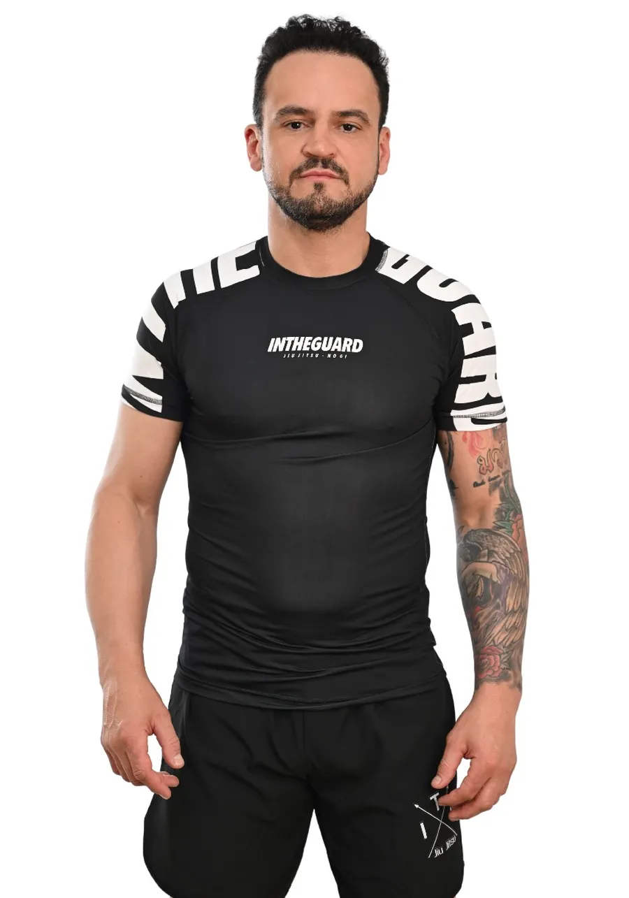 Rash Guard Masculina Cores Faixas Preta