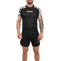 Rash Guard Masculina Cores Faixas Preta - imagem 1