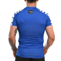 Rash Guard Masculina Cores Faixas Azul - imagem 5