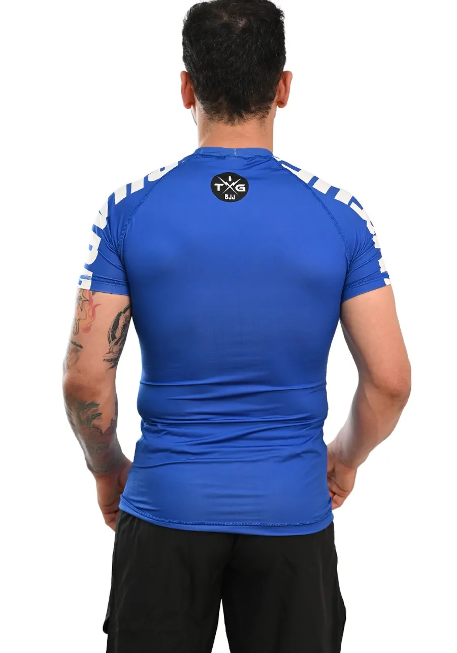 Rash Guard Masculina Cores Faixas Azul