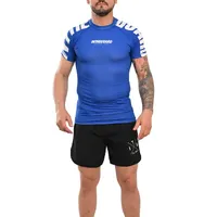 Rash Guard Masculina Cores Faixas Azul - imagem 1