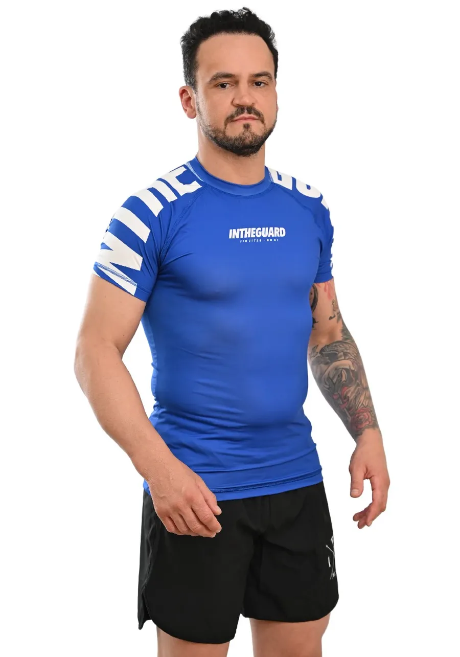 Rash Guard Masculina Cores Faixas Azul