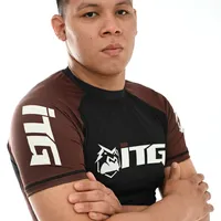 Rash Guard Masculina ITG Manga Curta Marrom - imagem 6