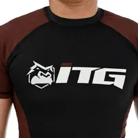 Rash Guard Masculina ITG Manga Curta Marrom - imagem 3