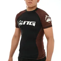 Rash Guard Masculina ITG Manga Curta Marrom - imagem 2