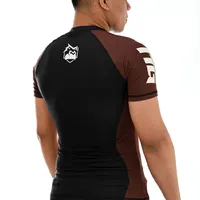 Rash Guard Masculina ITG Manga Curta Marrom - imagem 7