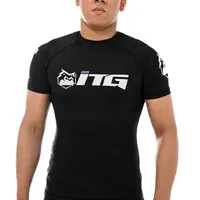 Rash Guard Masculina ITG Manga Curta Preta - imagem 1