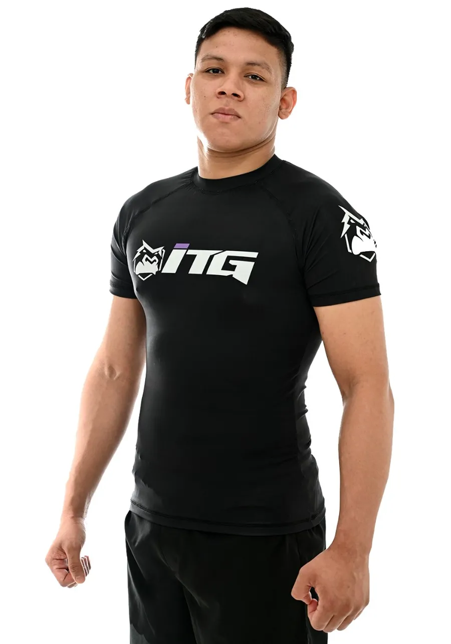 Rash Guard Masculina ITG Manga Curta Preta