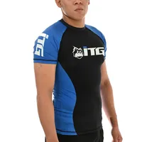 Rash Guard Masculina ITG Manga Curta Azul - imagem 4