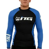 Rash Guard Masculina ITG Manga Longa Azul - imagem 1