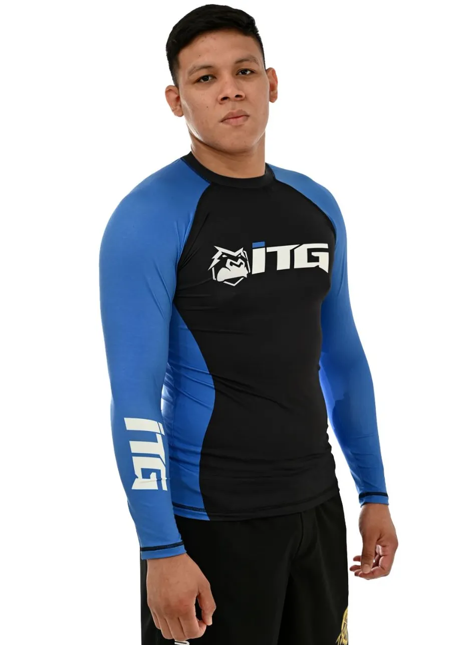 Rash Guard Masculina ITG Manga Longa Azul