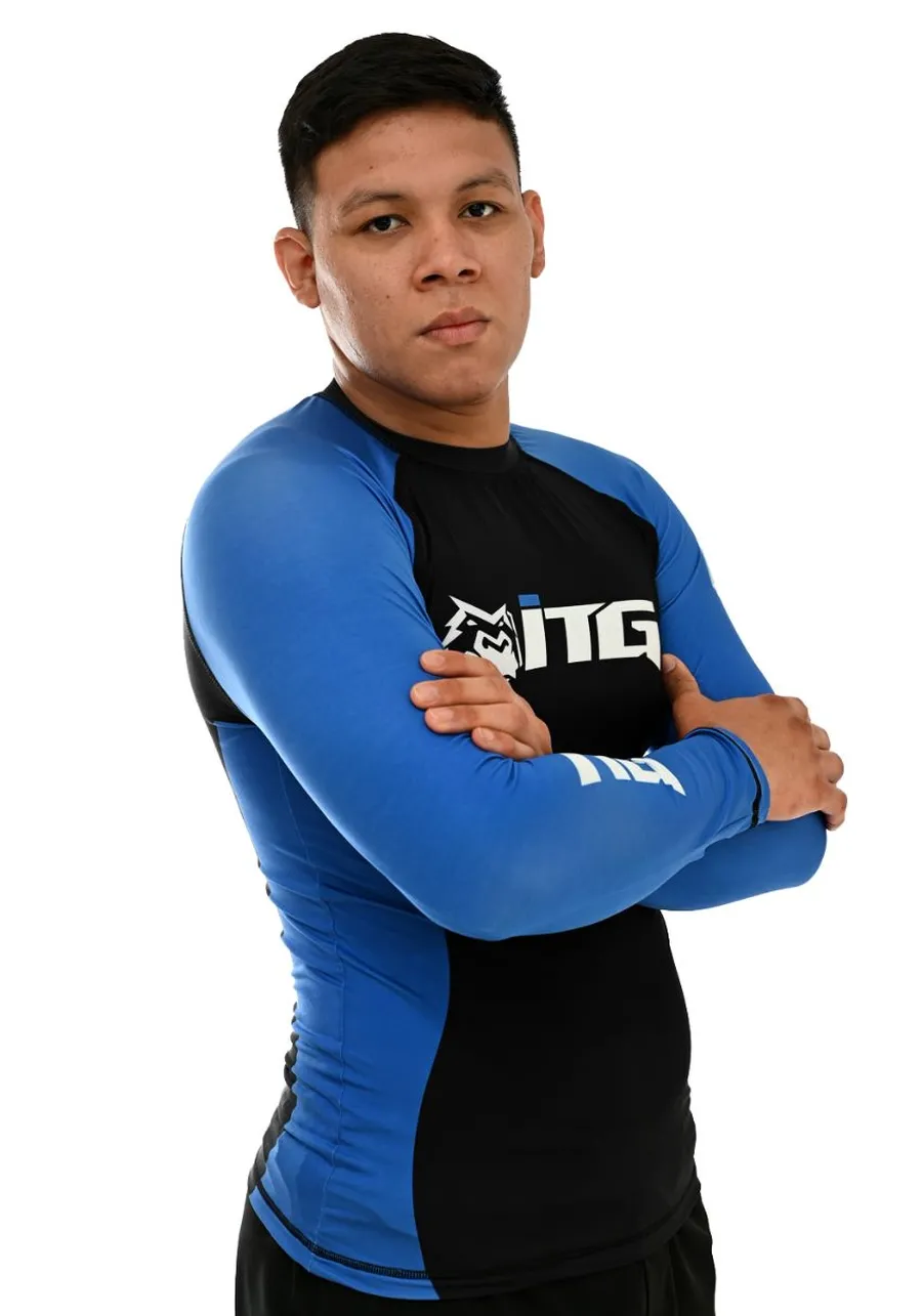 Rash Guard Masculina ITG Manga Longa Azul