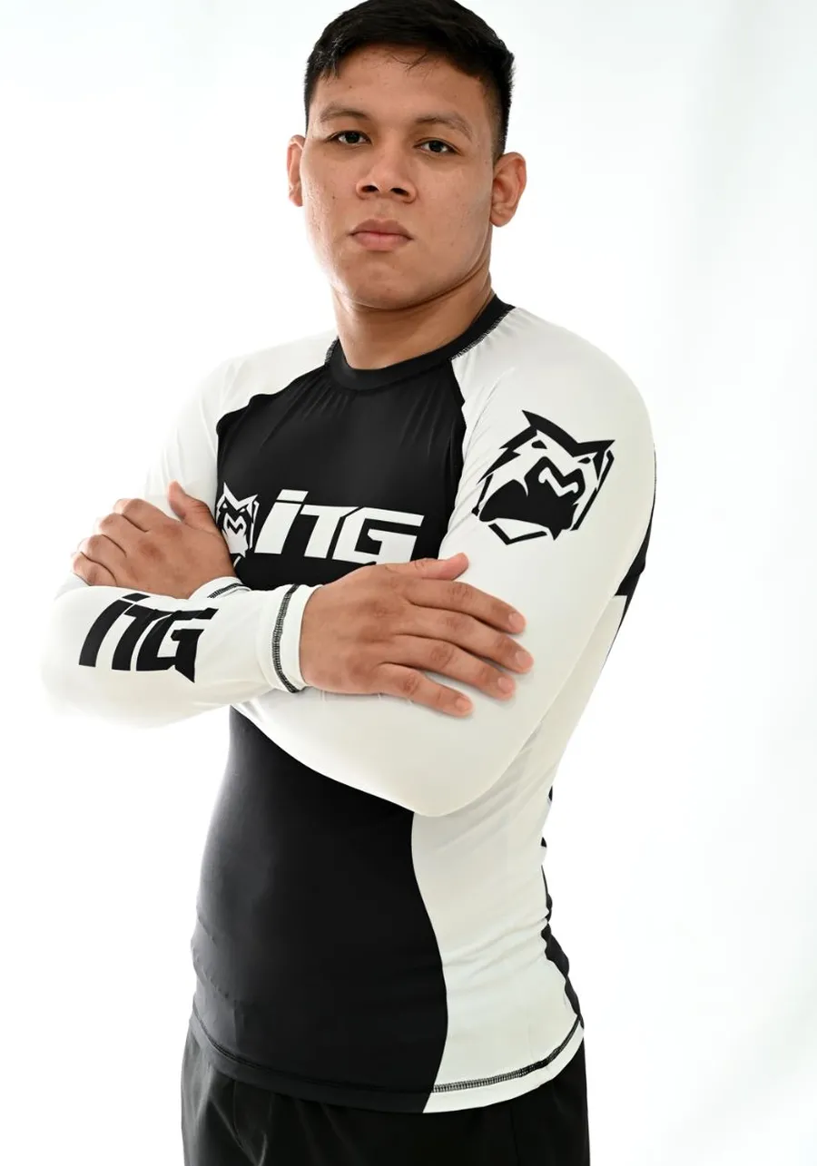 Rash Guard Masculina ITG Manga Longa Branca