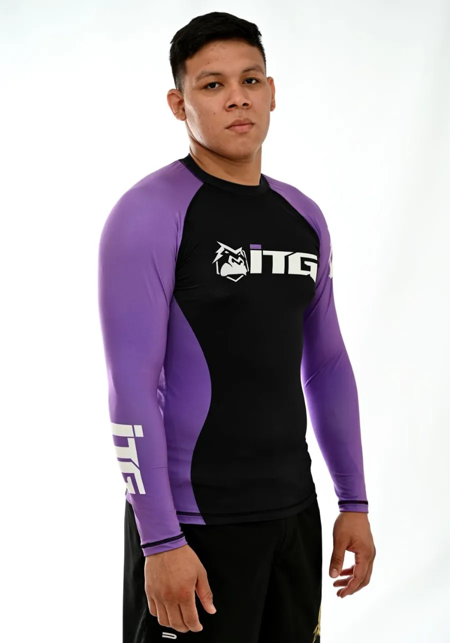 Rash Guard Masculina ITG Manga Longa Roxa