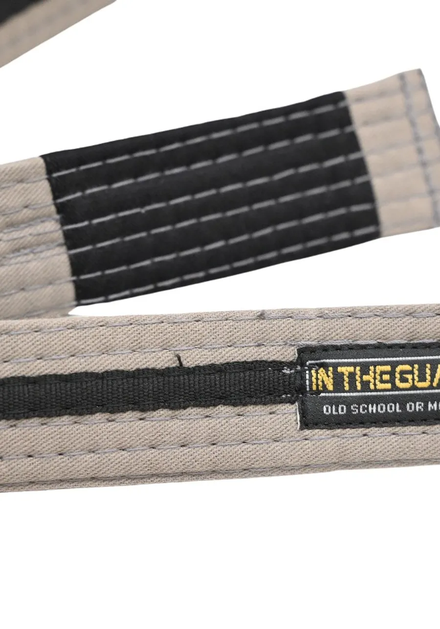Faixa Jiu Jitsu Infantil Cinza com Listra Preta