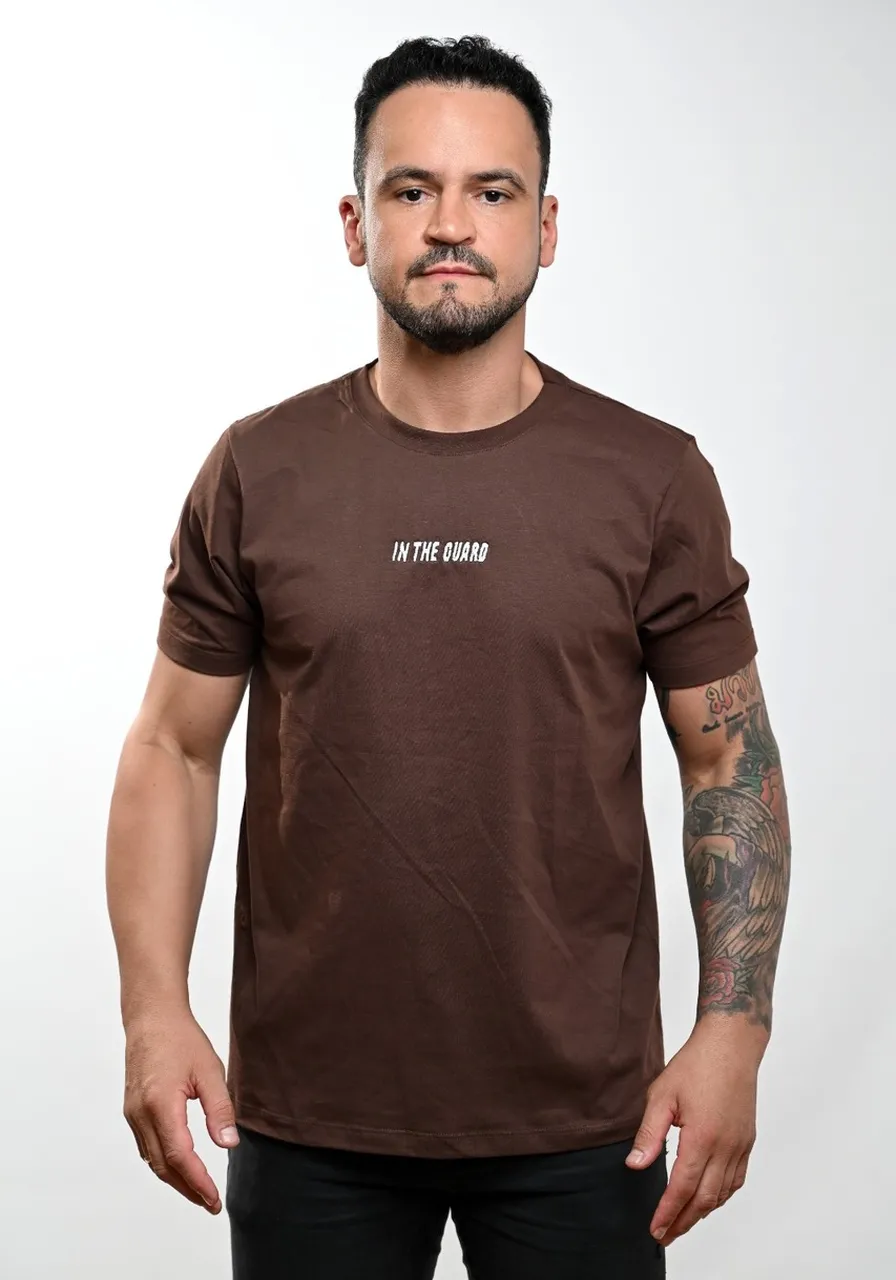 Camiseta Masculina Classic Marrom Jiu-Jitsu