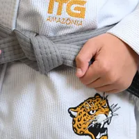 Kimono Infantil ITG Amazônia Jaguar Branco - imagem 3