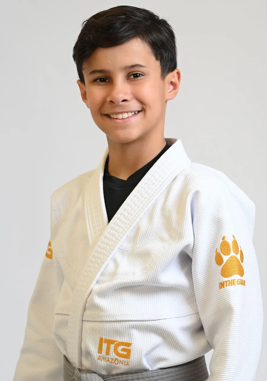 Kimono Infantil ITG Amazônia Jaguar Branco