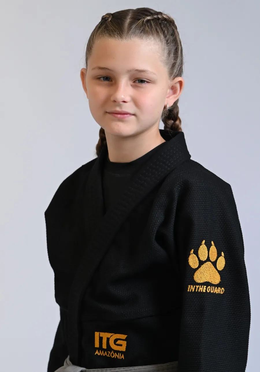 Kimono Infantil ITG Amazônia Jaguar Preto