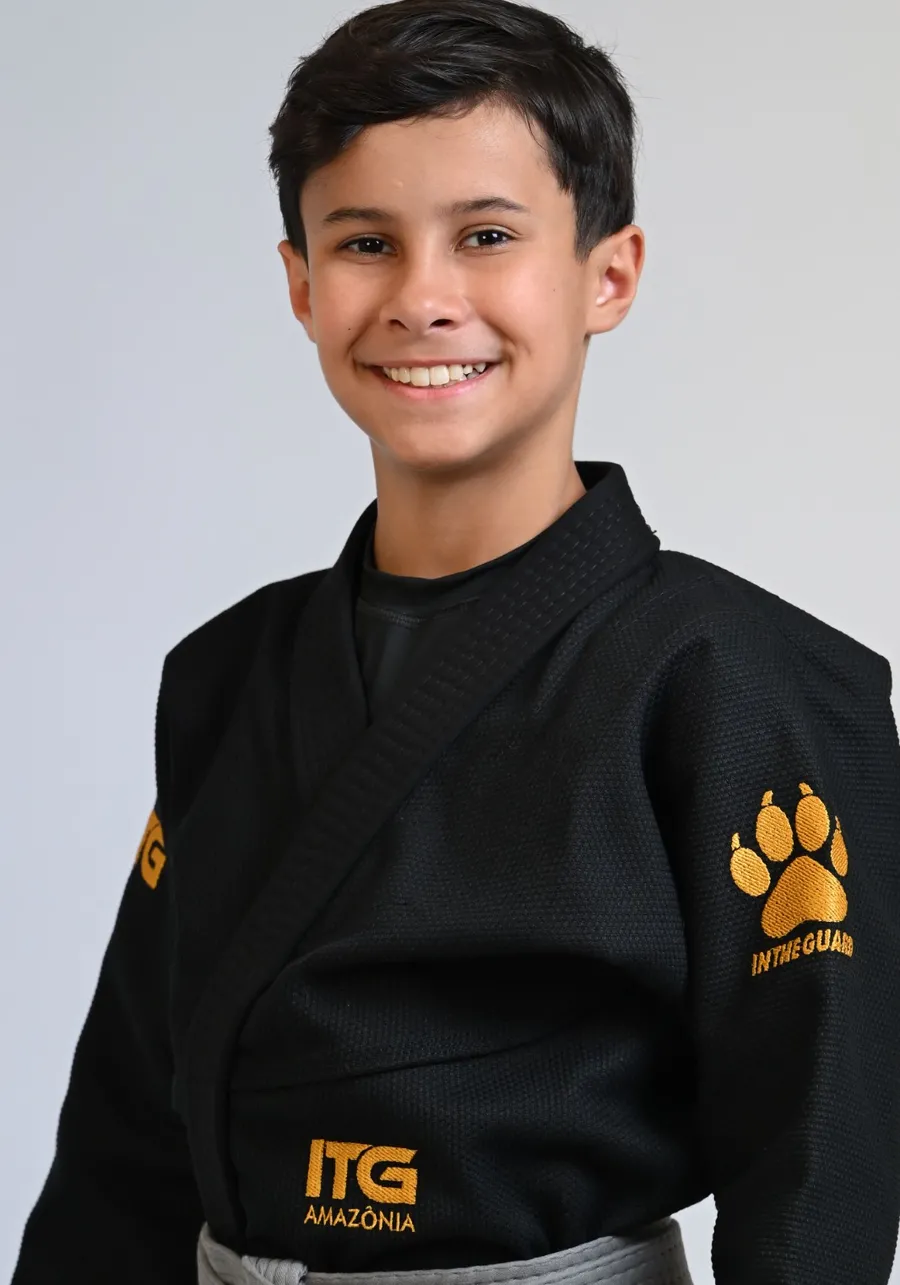 Kimono Infantil ITG Amazônia Jaguar Preto