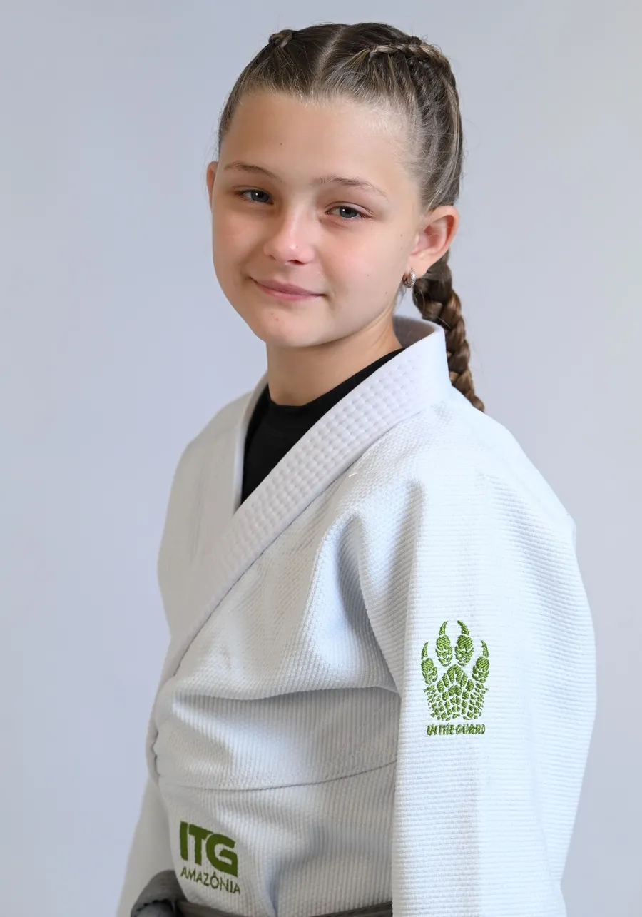 Kimono Infantil ITG Amazônia Jacaré Branco