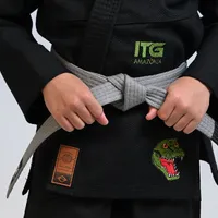 Kimono Infantil ITG Amazônia Jacaré Preto - imagem 3