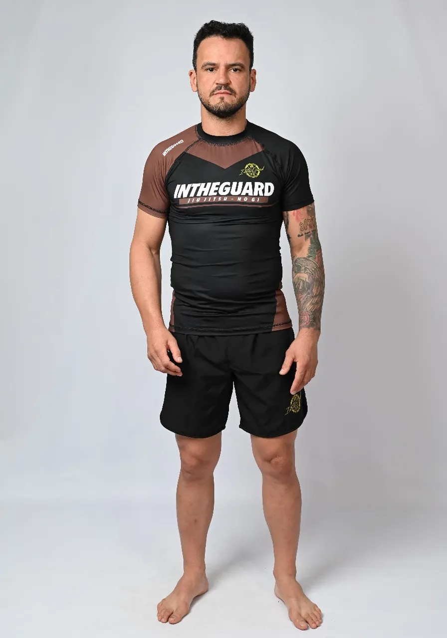 Rash Guard Masculina Team ITG MARROM