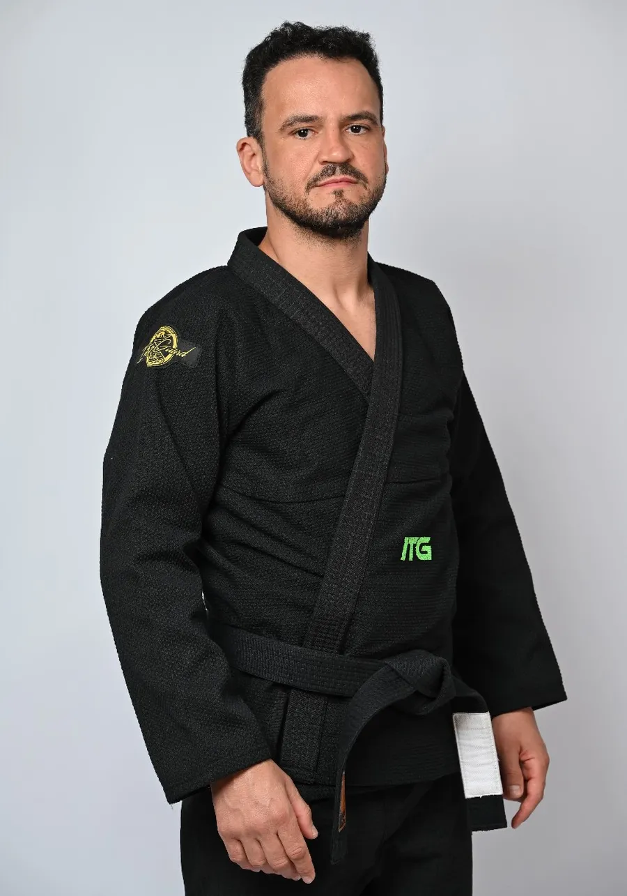 Kimono Jiu Jitsu Green  Preto