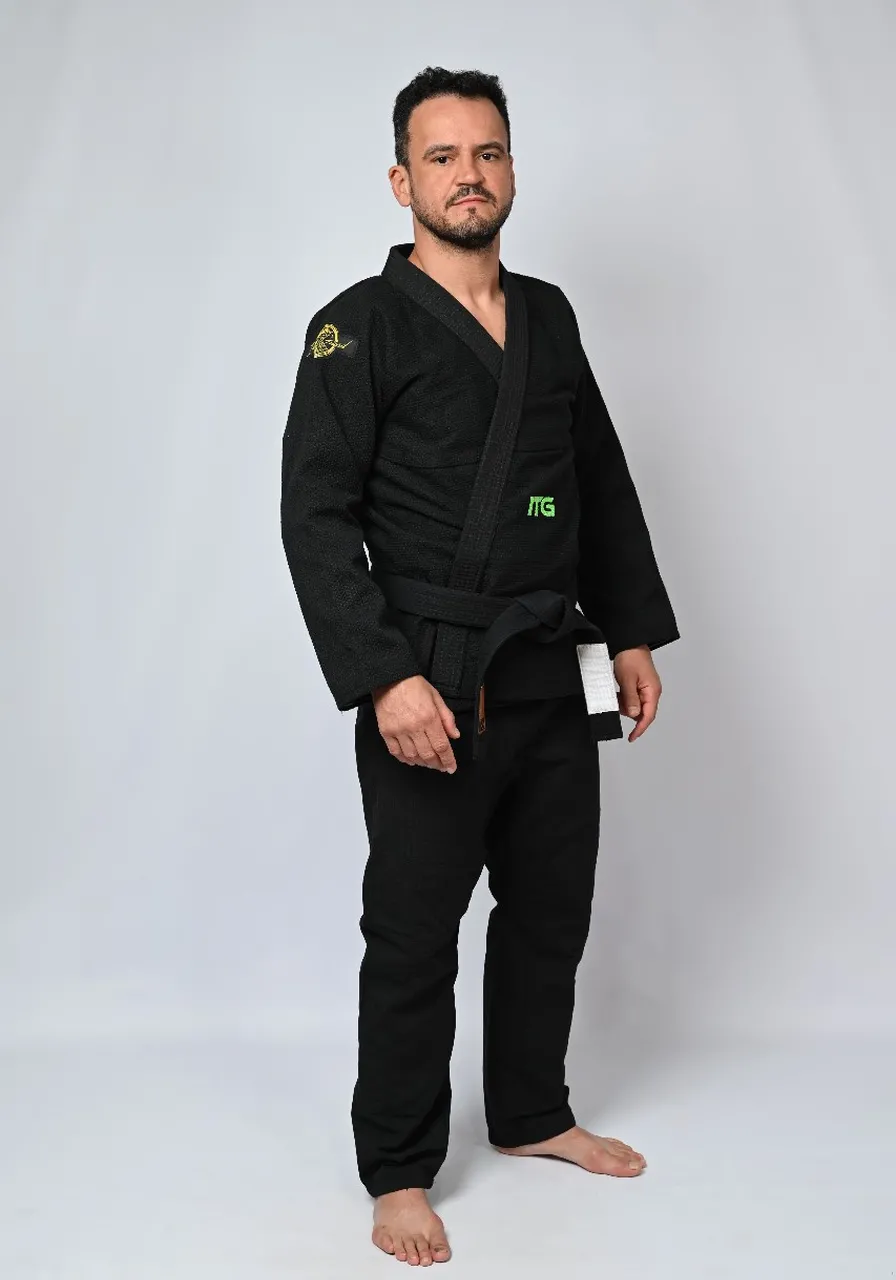 Kimono In The Guard Jiu-Jitsu Green Preto