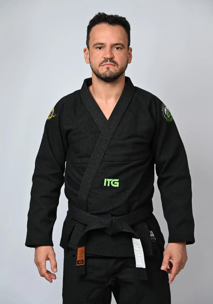 Kimono Jiu Jitsu Green  Preto