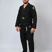 Kimono Jiu Jitsu Green  Preto - imagem 4