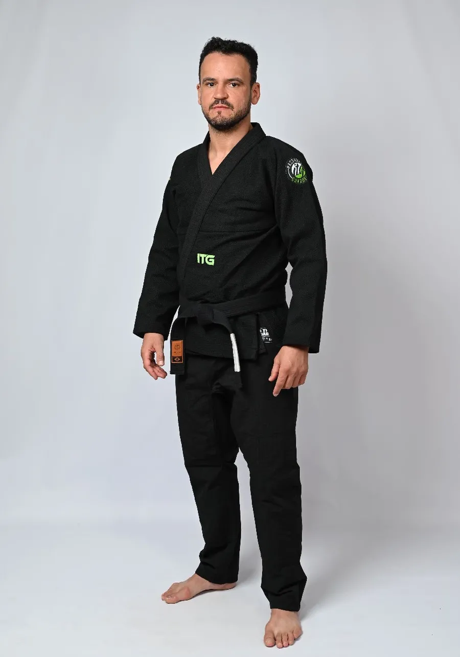 Kimono Jiu Jitsu Green  Preto