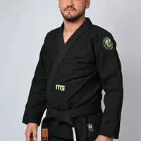 Kimono Jiu Jitsu Green  Preto - imagem 7