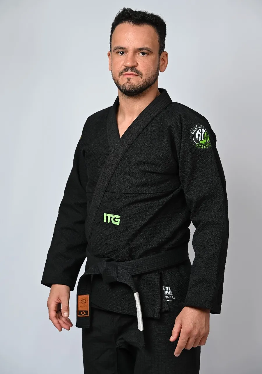 Kimono Jiu Jitsu Green  Preto