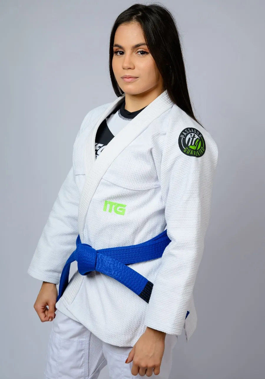Kimono feminino In The Guard Green - Branco