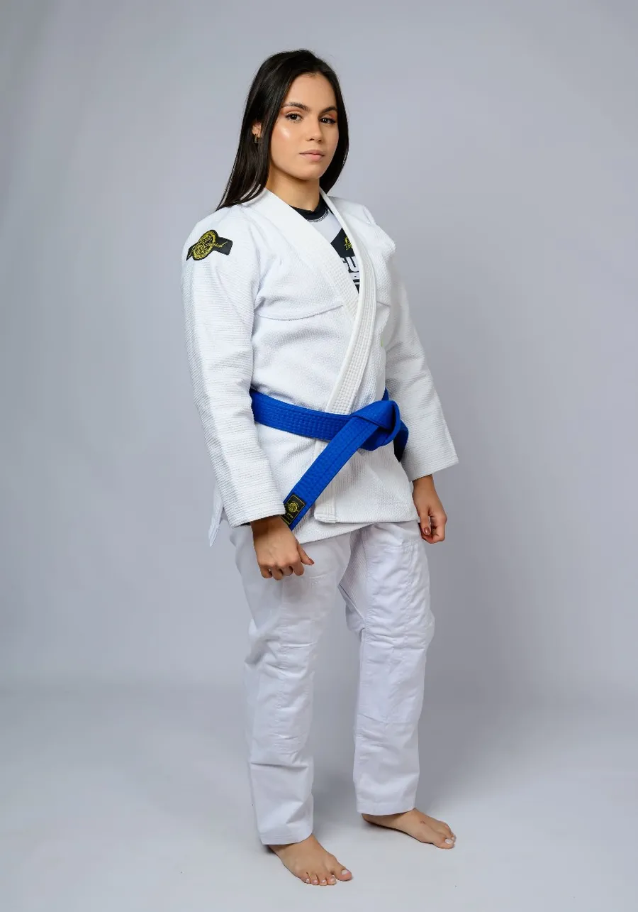 Kimono feminino In The Guard Green - Branco