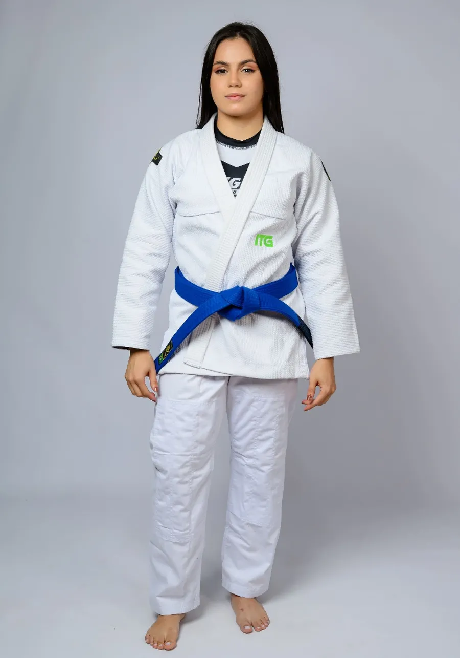 Kimono feminino In The Guard Green - Branco